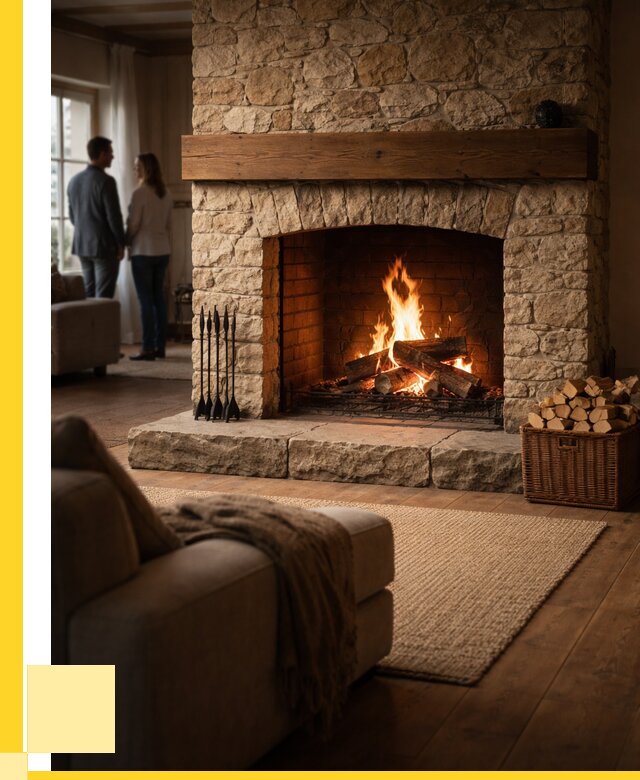 Открытые камины под ключ в Чернушке от 152340 р. ЭриданЧрш