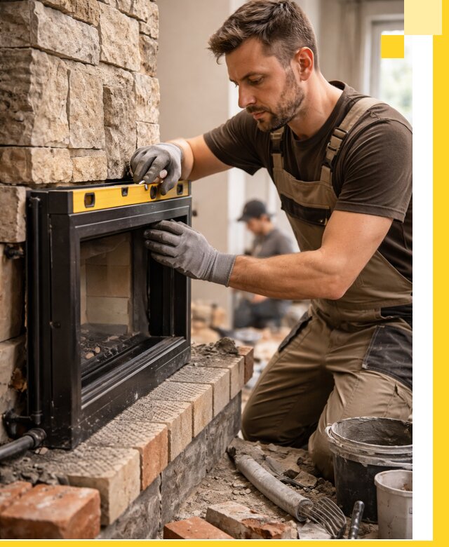 Дровяные камины под ключ в Чернушке: монтаж, обустройство