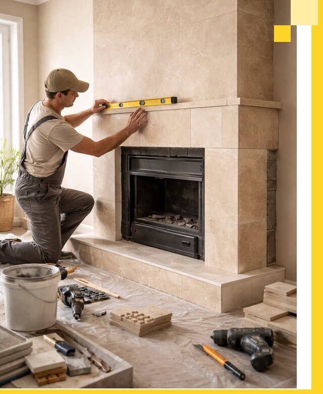 Установка и монтаж каминов в частном доме под ключ в Чернушке