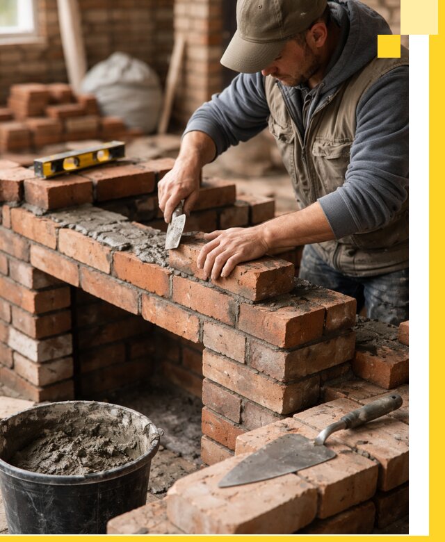 Кладка каминов под ключ в Чернушке профессиональная отделка и монтаж