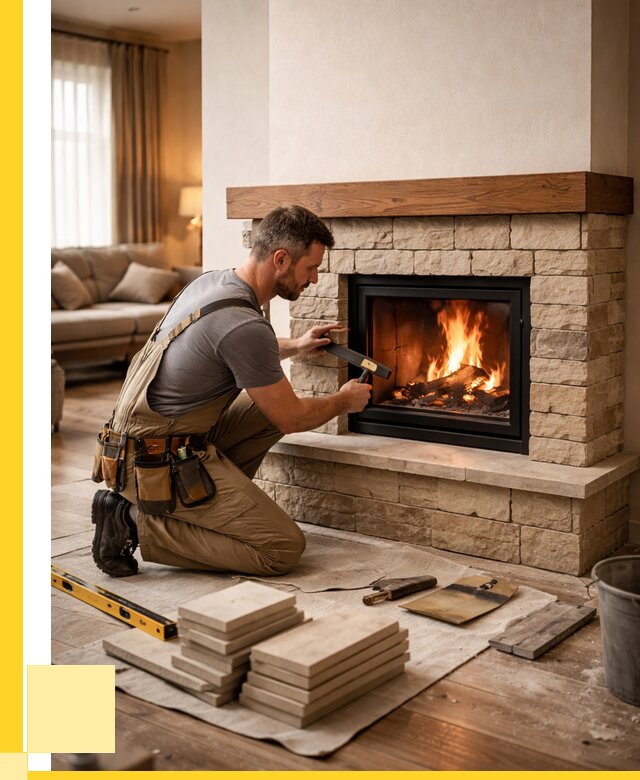 Строительство каминов в Чернушке от 152340 р., ЭриданЧрш - под ключ