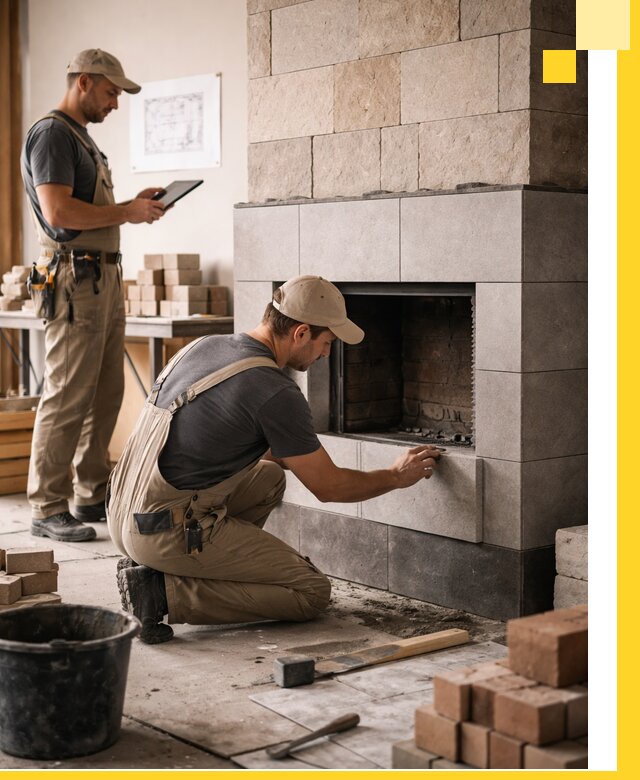 Индивидуальные проекты каминов и каминных систем в Чернушке