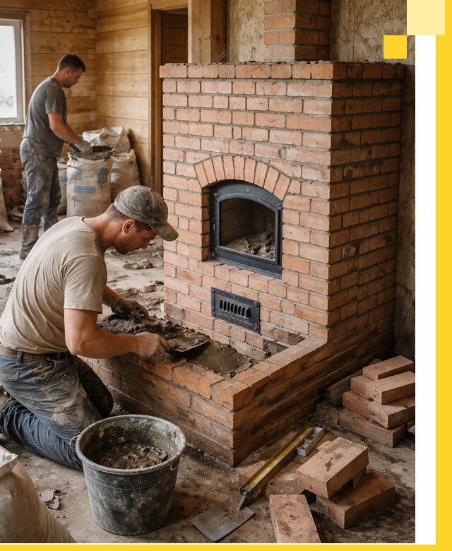 Профессиональное строительство печей в Чернушке под ключ