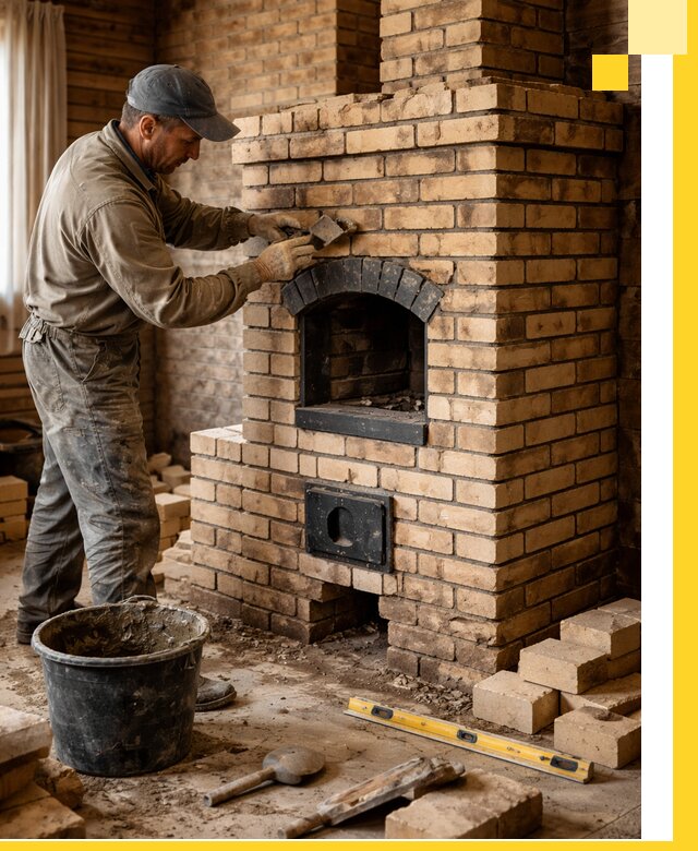 Кирпичные печи под ключ в Чернушке: проектирование и кладка