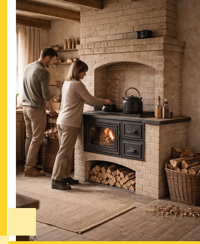 Печи с плитой в Чернушке от 45702 р. | ЭриданЧрш — кирпичная печь