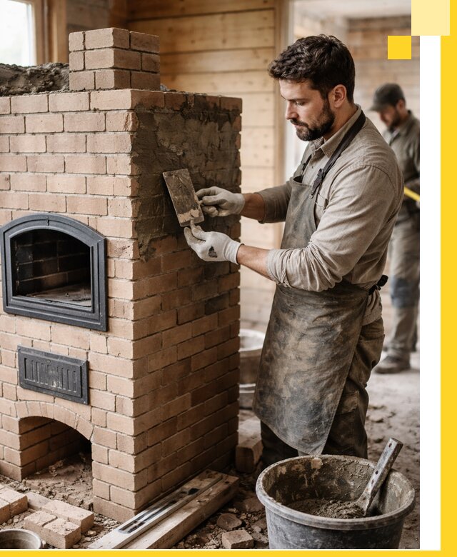 Изготовление и установка печей-шведок под ключ в Чернушке