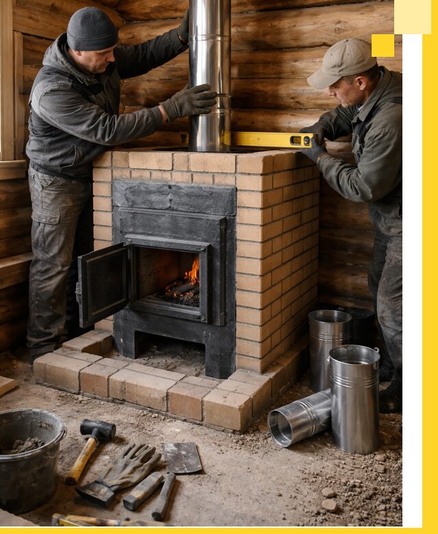 Проектирование, изготовление и установка банных печей в Чернушке