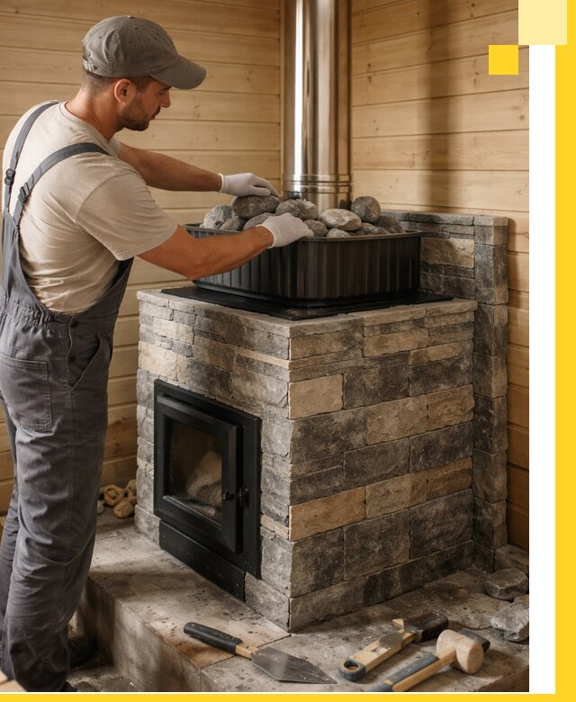 Печи для парной в Чернушке, производство, монтаж и обслуживание