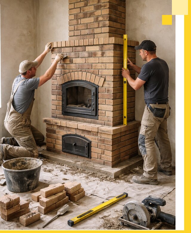 Продажа и установка печей и каминов для дома под ключ в Чернушке