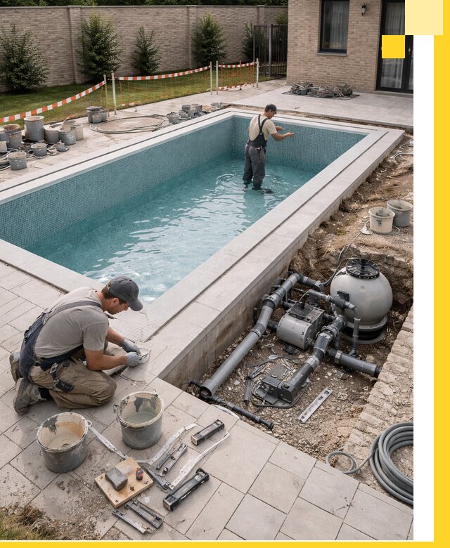 Строительство бассейнов под ключ в Чернушке: проекты и монтаж