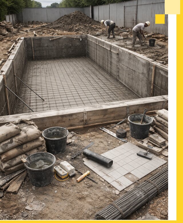 Строительство бассейнов под ключ в Чернушке, дизайн и монтаж