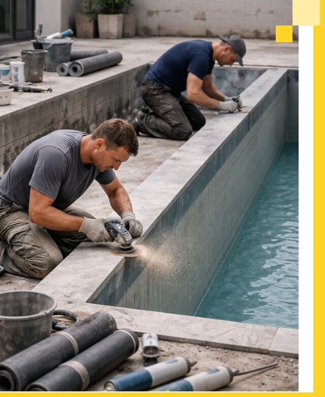 Профессиональный ремонт бассейнов под ключ в Чернушке