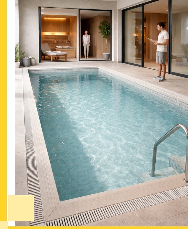 Отделка бассейна пленкой ПВХ в Чернушке от 3555 р. - ЭриданЧрш