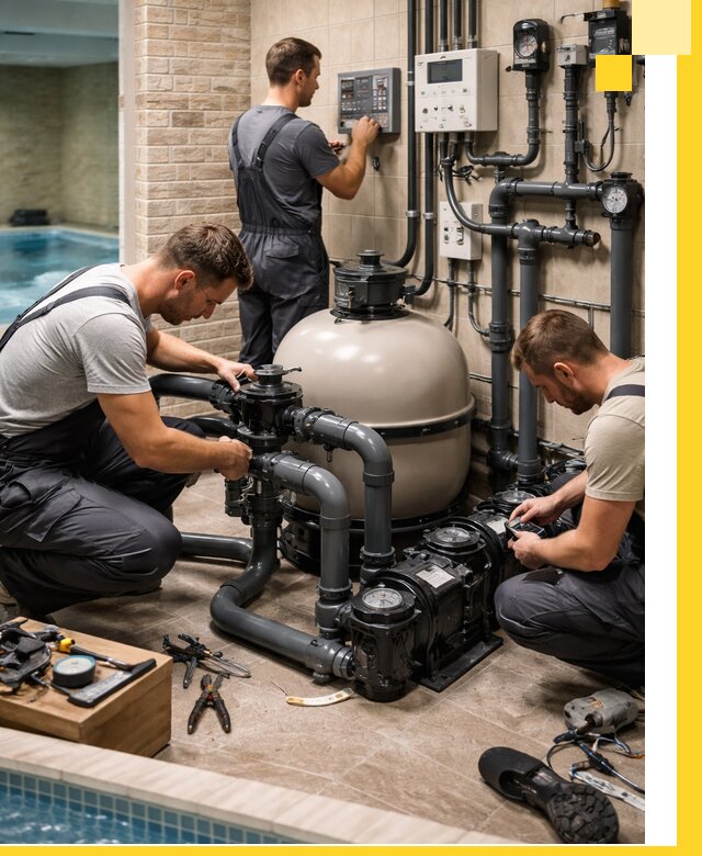 Комплексное оборудование для бассейнов под ключ в Чернушке