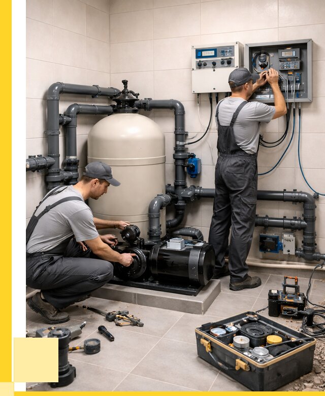 Монтаж оборудования для бассейнов в Чернушке от 40624 р. | ЭриданЧрш