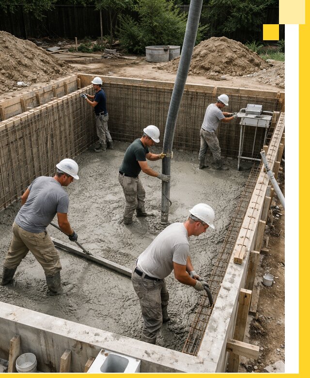 Строительство бетонных бассейнов под ключ в Чернушке