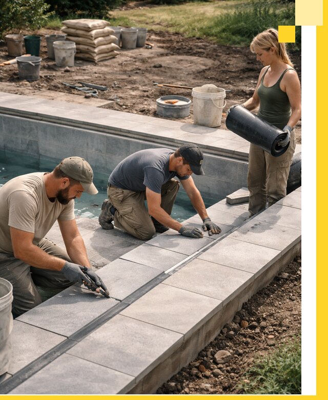 Строительство и монтаж уличных бассейнов под ключ в Чернушке