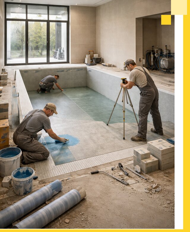 Проект и строительство закрытых бассейнов в Чернушке под ключ