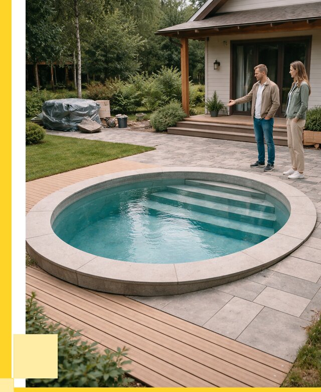 Бассейн на даче под ключ в Чернушке от 203120 р., ЭриданЧрш