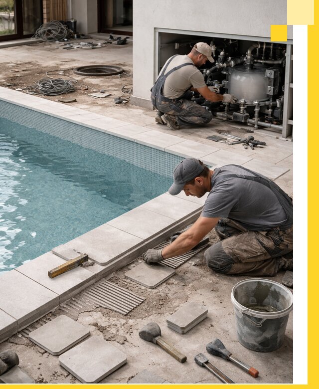 Строительство и монтаж бассейнов в коттедже в Чернушке