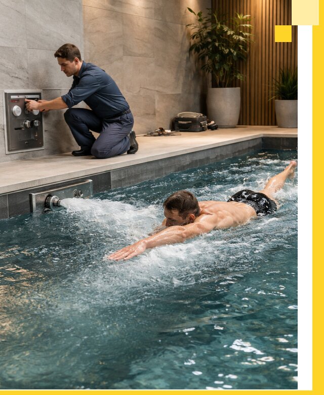 Проектирование и монтаж бассейнов с противотоком в Чернушке