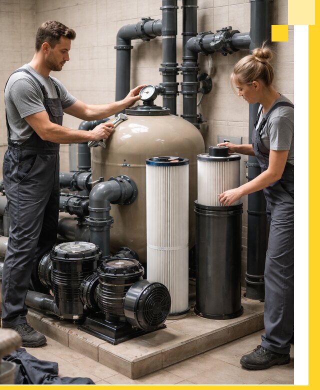 Фильтры и системы фильтрации для бассейнов в Чернушке