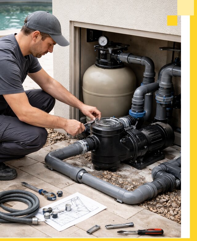 Поставка, монтаж и сервис насосов для бассейнов в Чернушке