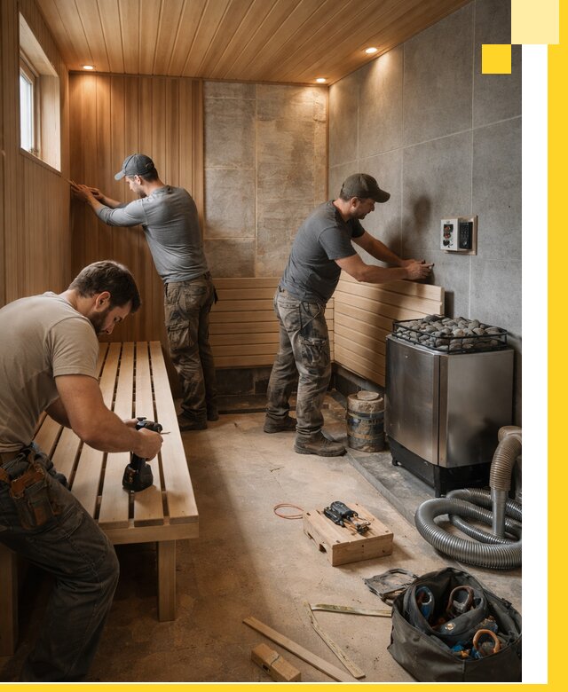 Сауны под ключ в Чернушке, проектирование, строительство, отделка