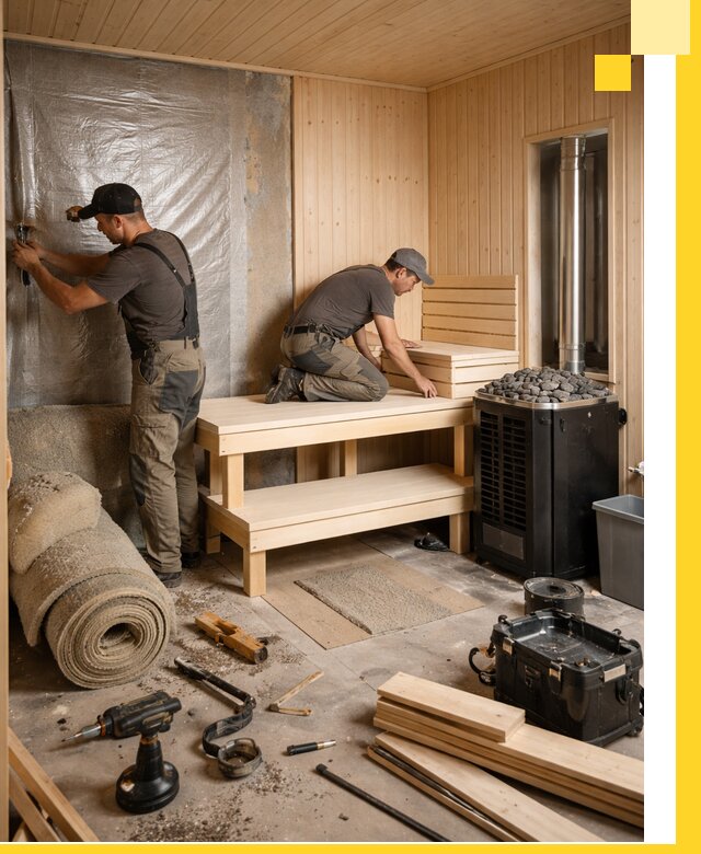 Проекты саун под ключ в Чернушке дизайн и строительство