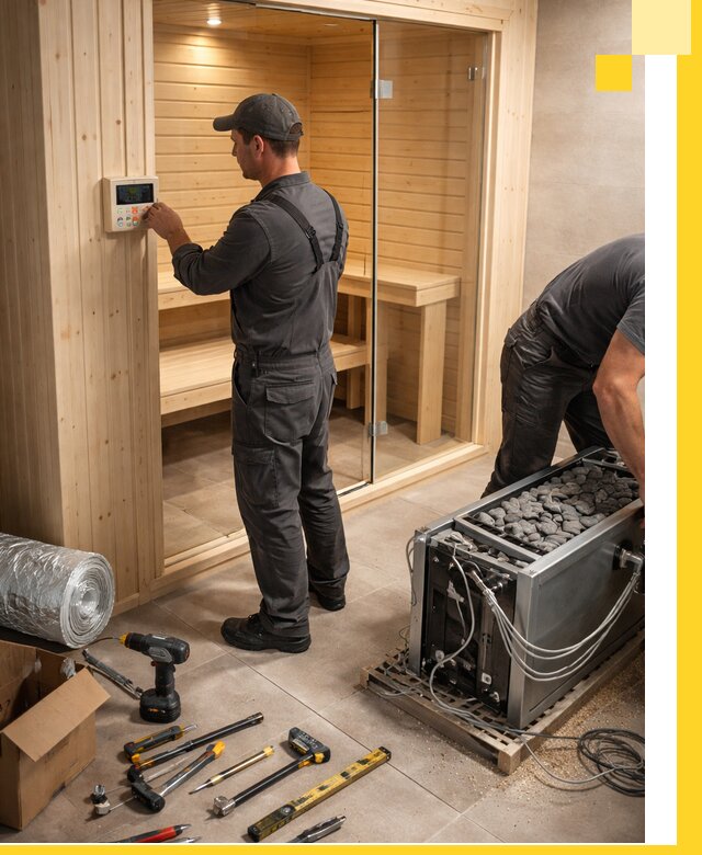 Поставка, установка и монтаж электрических саун в Чернушке