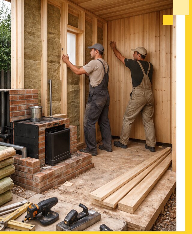 Строительство и установка дачных саун под ключ в Чернушке