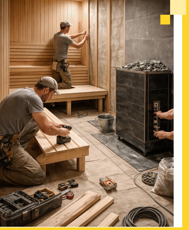 Дизайн и строительство интерьерных саун под ключ в Чернушке
