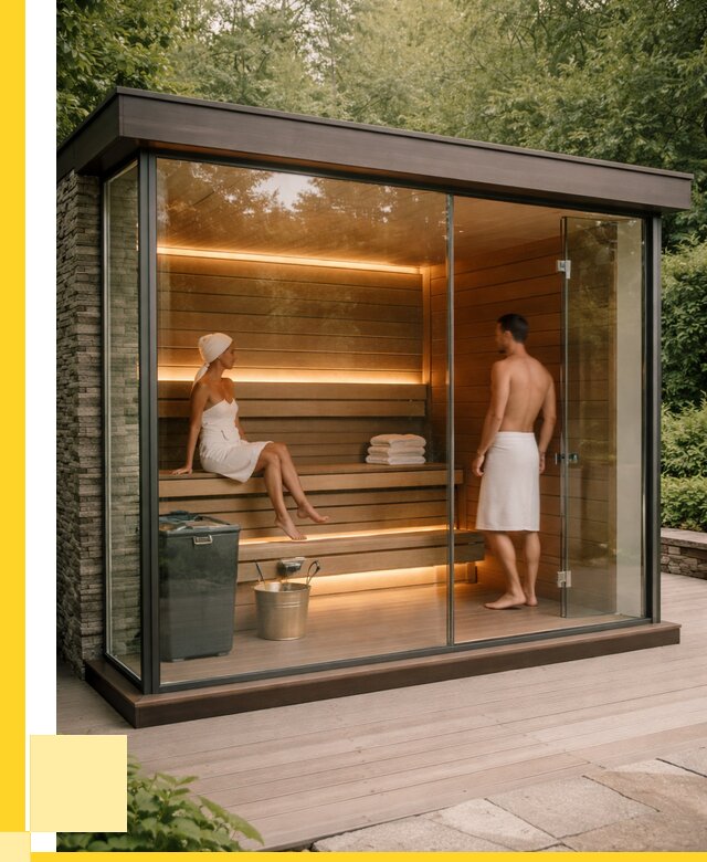 Сауна стеклянная и двери для сауны в Чернушке от 253900 р. | ЭриданЧрш