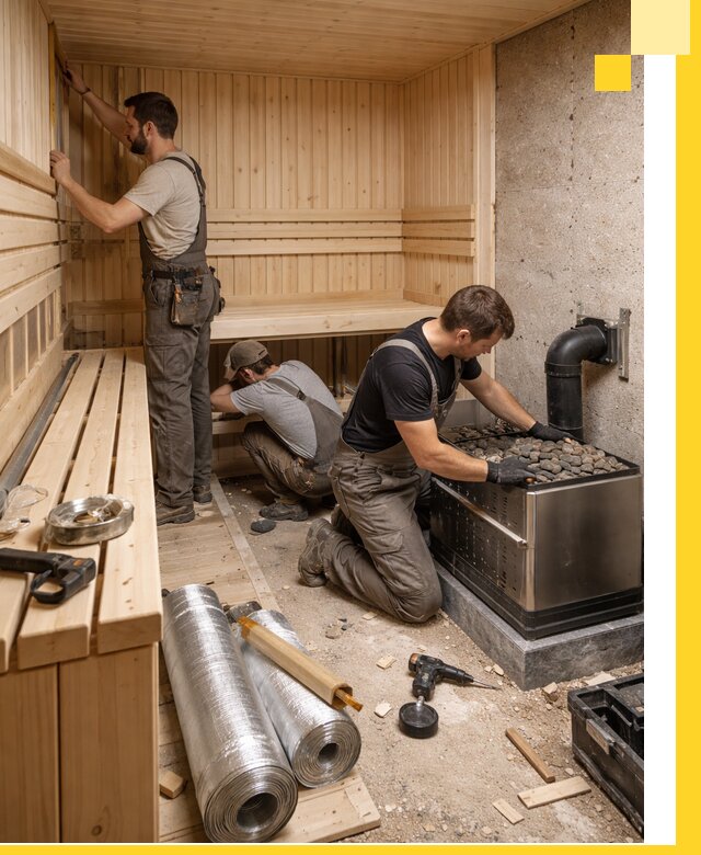 Индивидуальные сауны на заказ в Чернушке под ключ, проект и монтаж