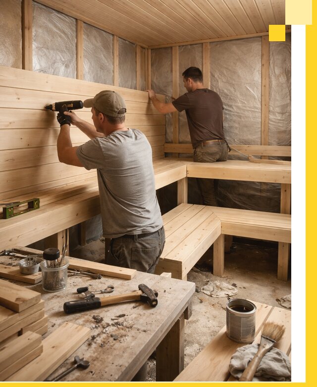 Профессиональная отделка бань и саун под ключ в Чернушке