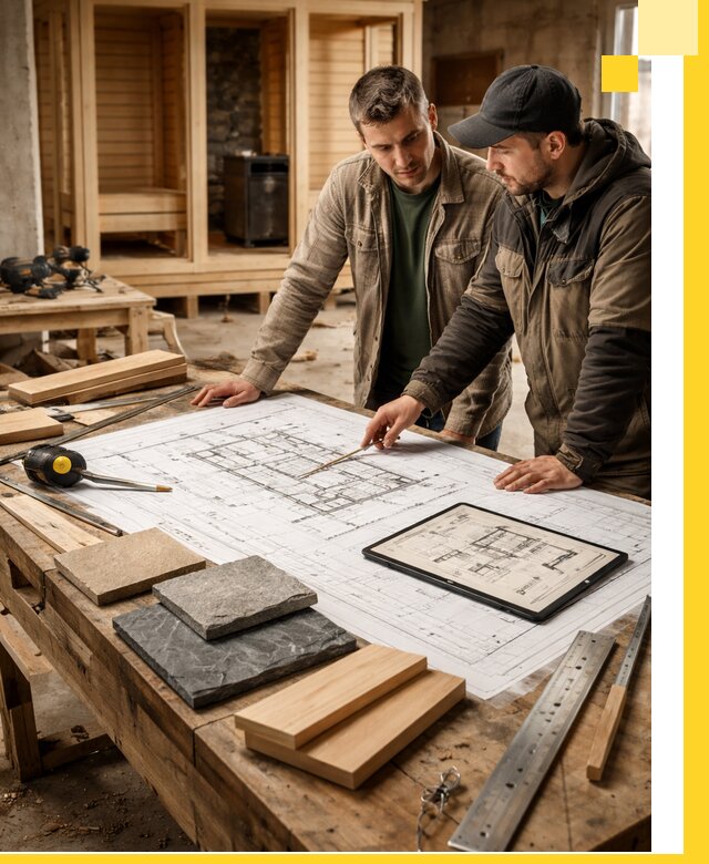 Проекты бань под ключ и планы строительства в Чернушке