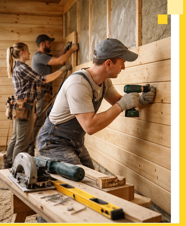 Обшивка бань под ключ в Чернушке: отделка стен и потолков