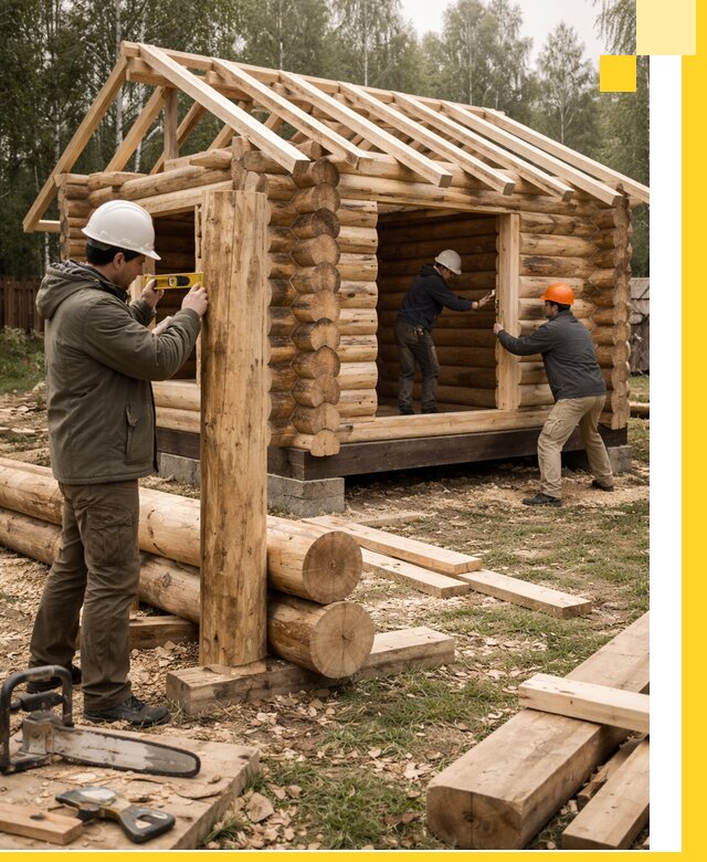 Строительство бань для дачи под ключ в Чернушке с доставкой и монтажом