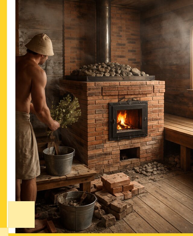 Кирпичные банные печи в Чернушке от 91404 р. | ЭриданЧрш