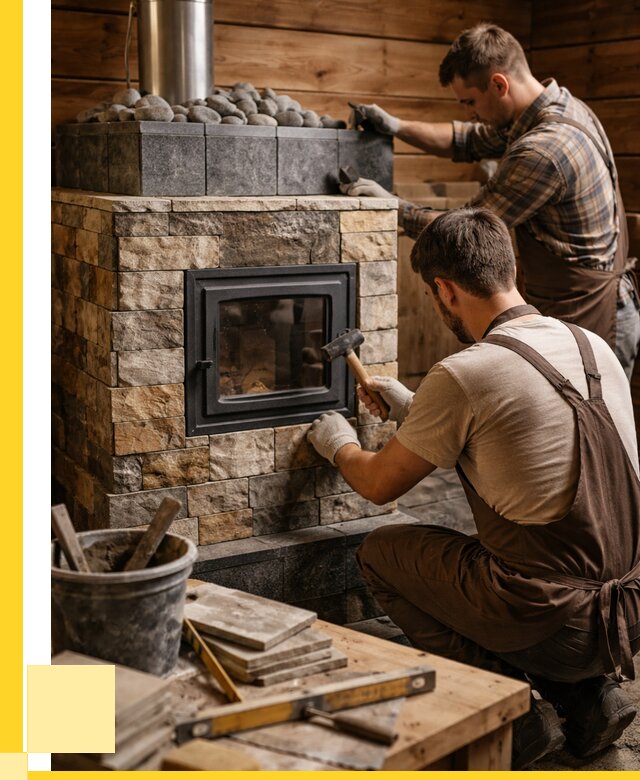 Облицовка банной печи в Чернушке от 15234 р. | ЭриданЧрш