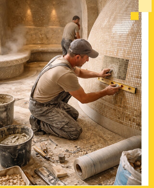 Хамам под ключ в Чернушке: проектирование, строительство, отделка