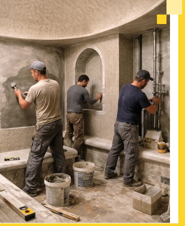 Профессиональный монтаж хамамов под ключ в Чернушке с гарантией