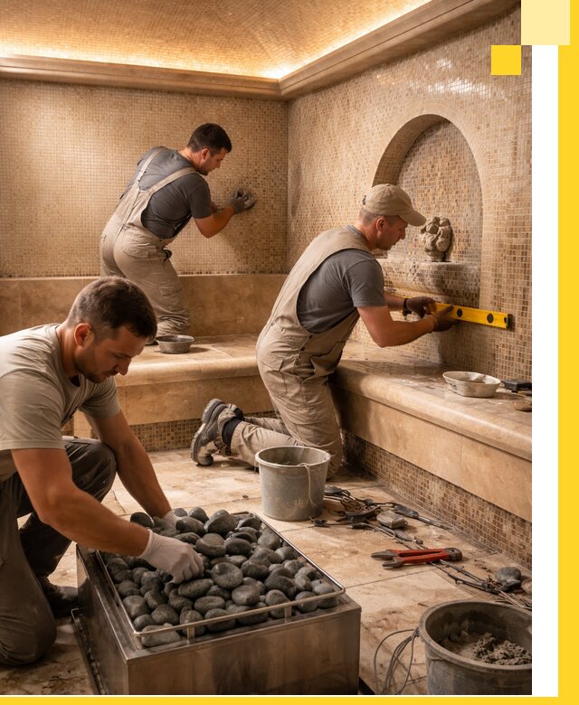 Проектирование и строительство хамама и сауны в Чернушке