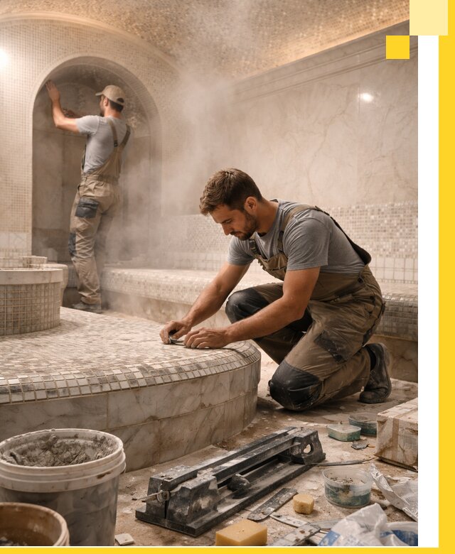 Профессиональный дизайн хамама и SPA под ключ в Чернушке