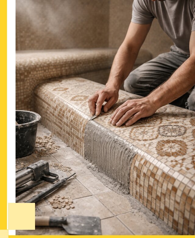 Плитка для хамама под ключ в Чернушке от 3555 р. | ЭриданЧрш