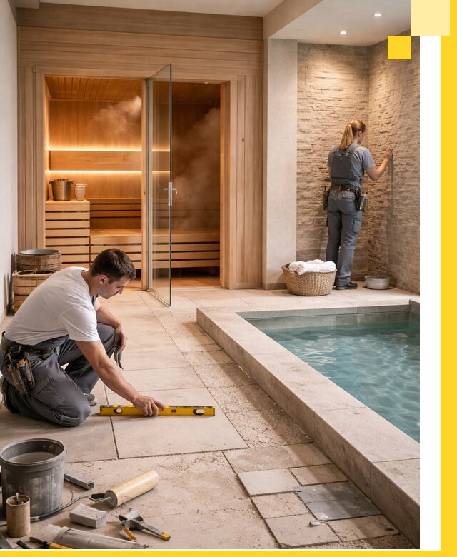 Комплексный дизайн и отделка интерьеров SPA под ключ в Чернушке